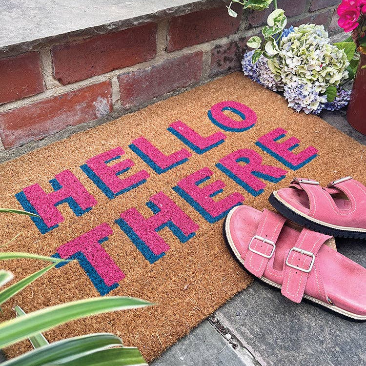 Hello There: Coir Doormat 45x75
