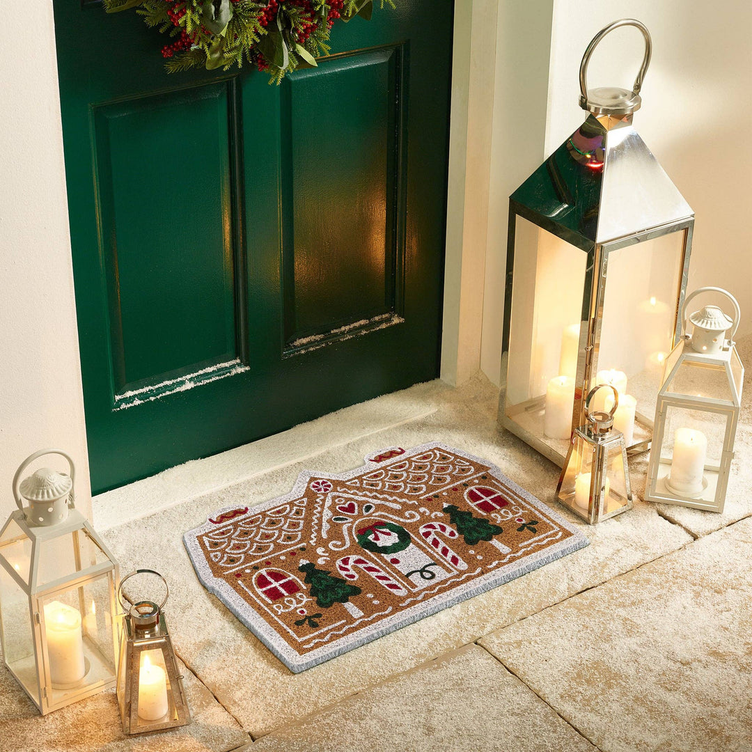 Gingerbread House Coir Doormat 40x60