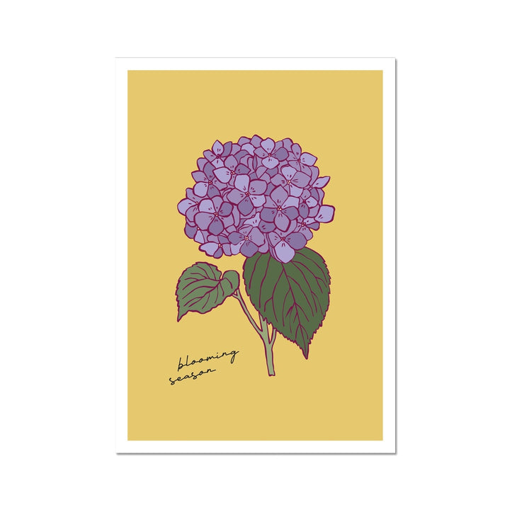 Purple Blooming Season Fine Wall Art Print