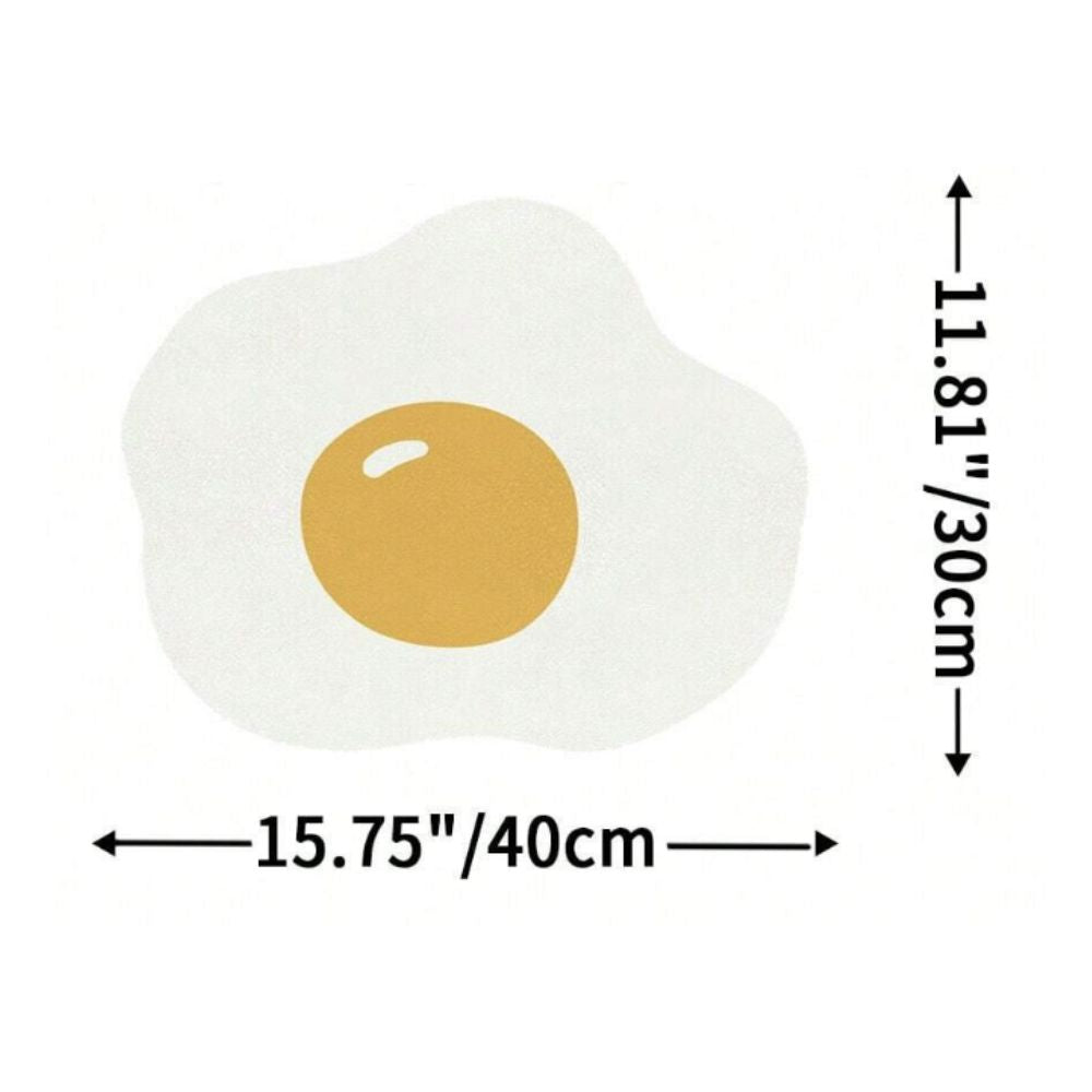 Fried Egg Shape Dish Dry Mat - Yililo