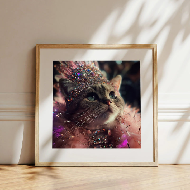 The Glamour Puss Cat Funny Wall Art Poster