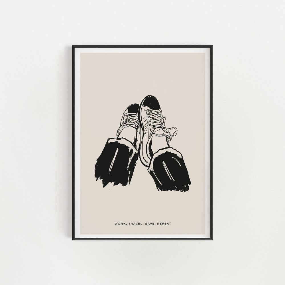 The Tennis Shoes Wall Art Poster
