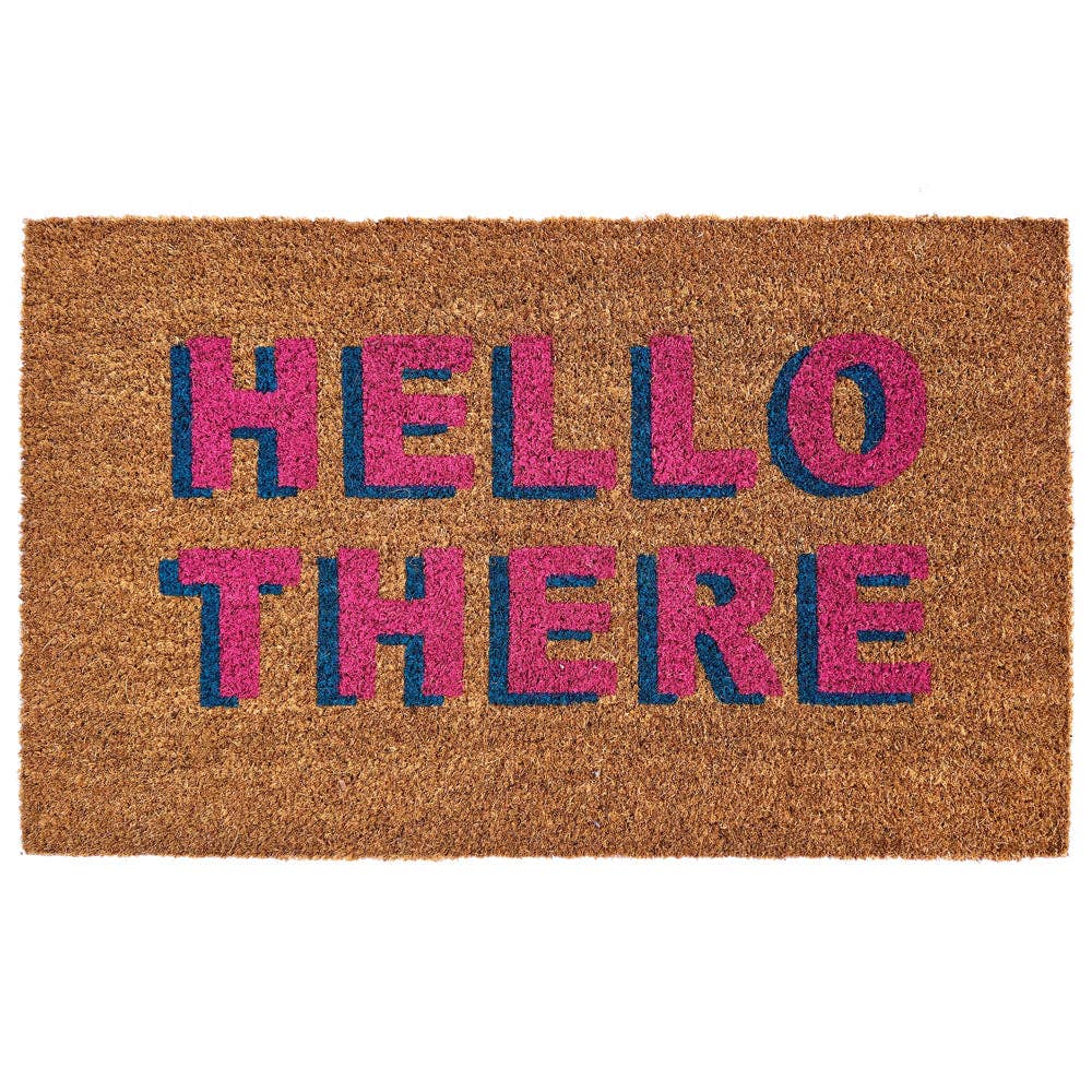 Hello There: Coir Doormat 45x75
