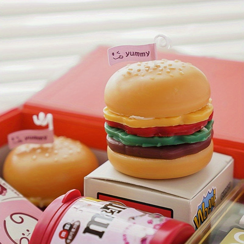 Cheesburger Shaped Novelty Candle