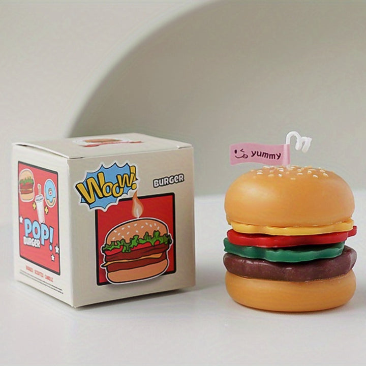 Cheesburger Shaped Novelty Candle - Yililo