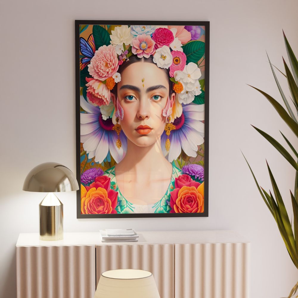 Pastel Flower Crown Flora Fine Art Print - Yililo