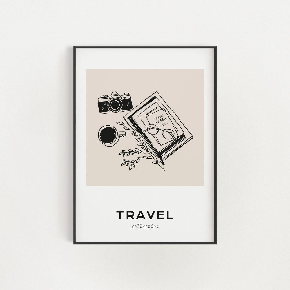 The Travel Camera Wall Art Poster