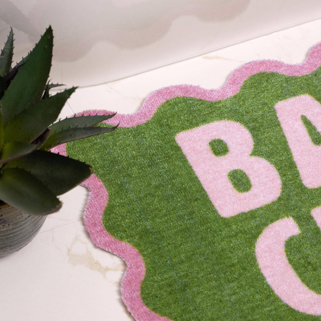 Bath Club Green Scallop Bath Mat 50X75