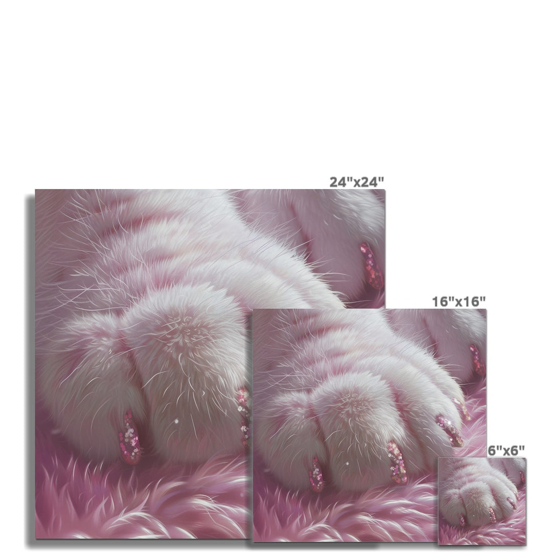 Cat Paw Manicure Fun Art Poster - Yililo