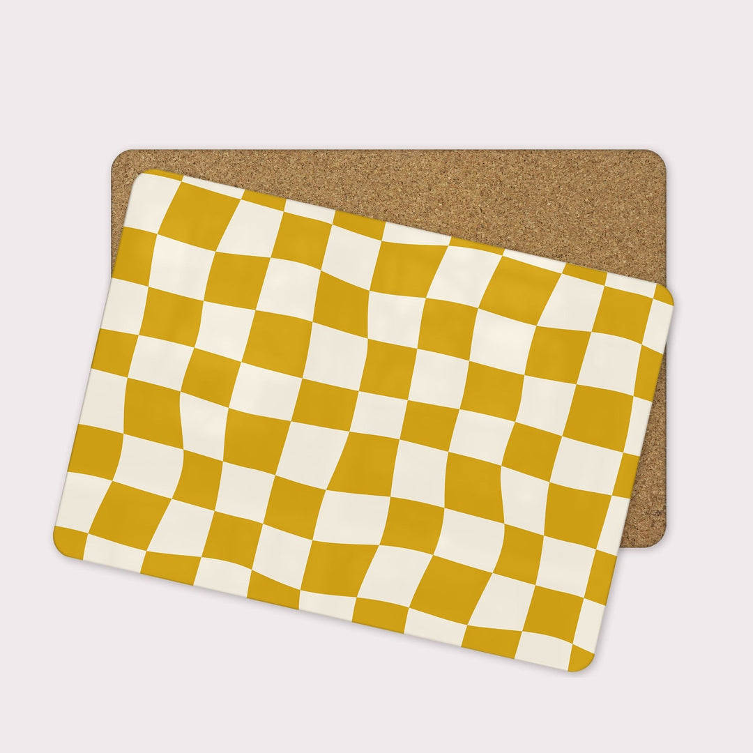 Checkmate Chic Set of 4 Placemats - Yililo