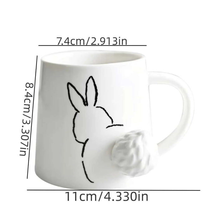 Hoppy Mug Rabbit Silhouette With Tail Cup - Yililo