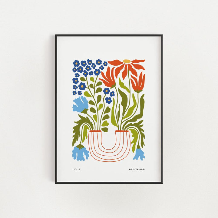 The Double Flower Vase Wall Art Poster