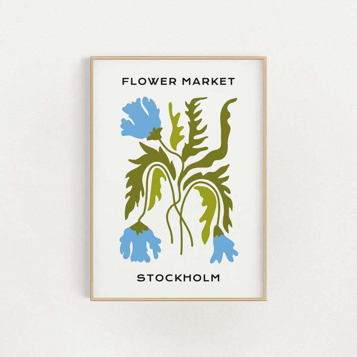 Stockholm Flower Market Wall Art Poster