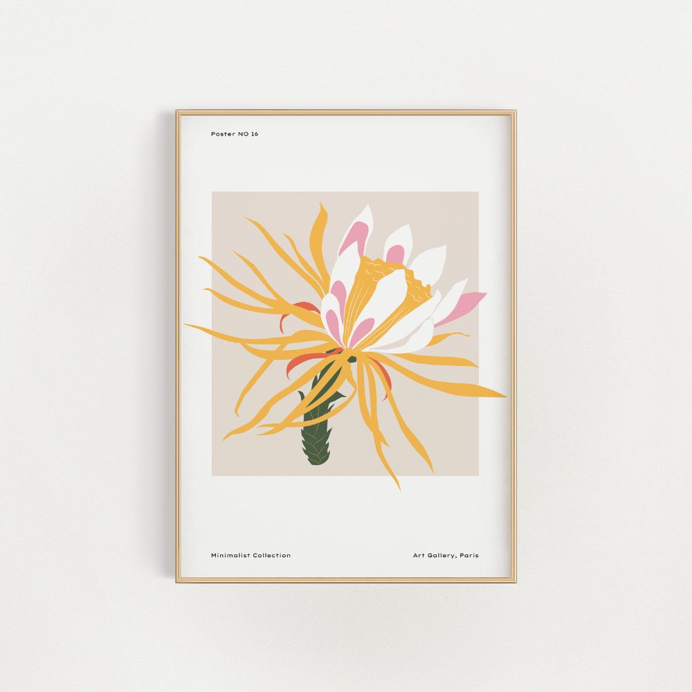 The Yellow Flower No16 Wall Art Poster