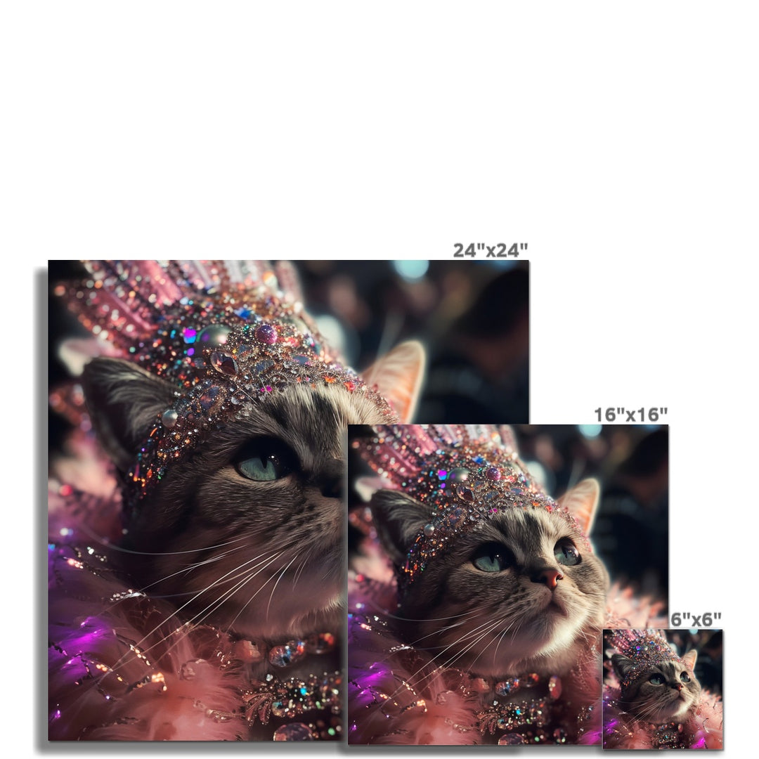 The Glamour Puss Cat Funny Wall Art Poster - Yililo