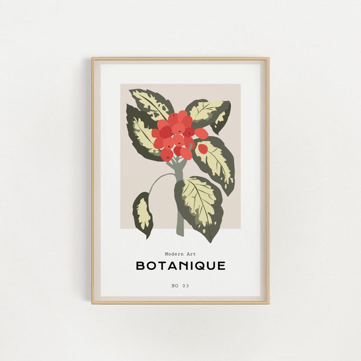Botanique Flowers Wall Art Poster