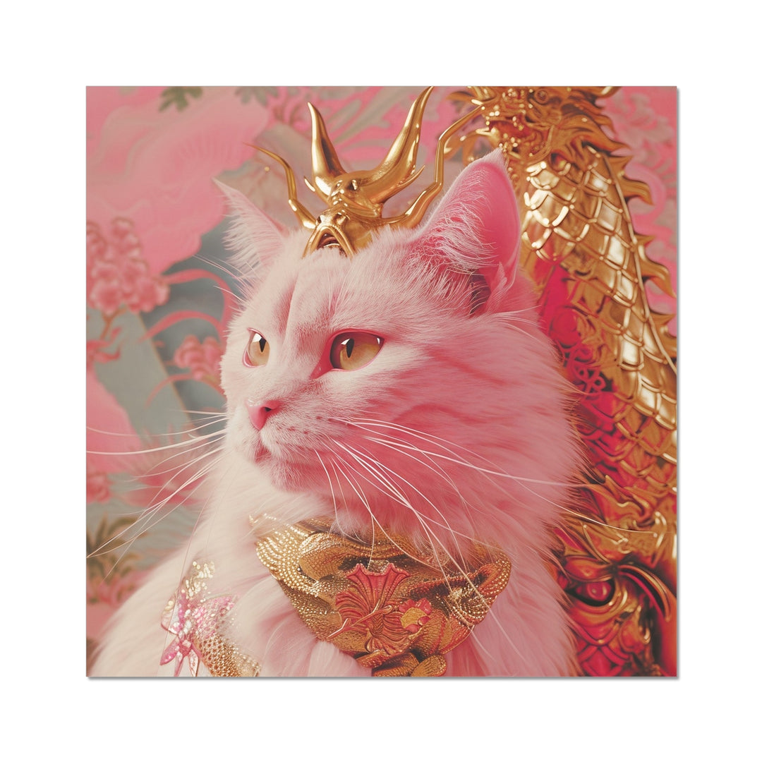 The Queen Cat Funny Wall Art Poster