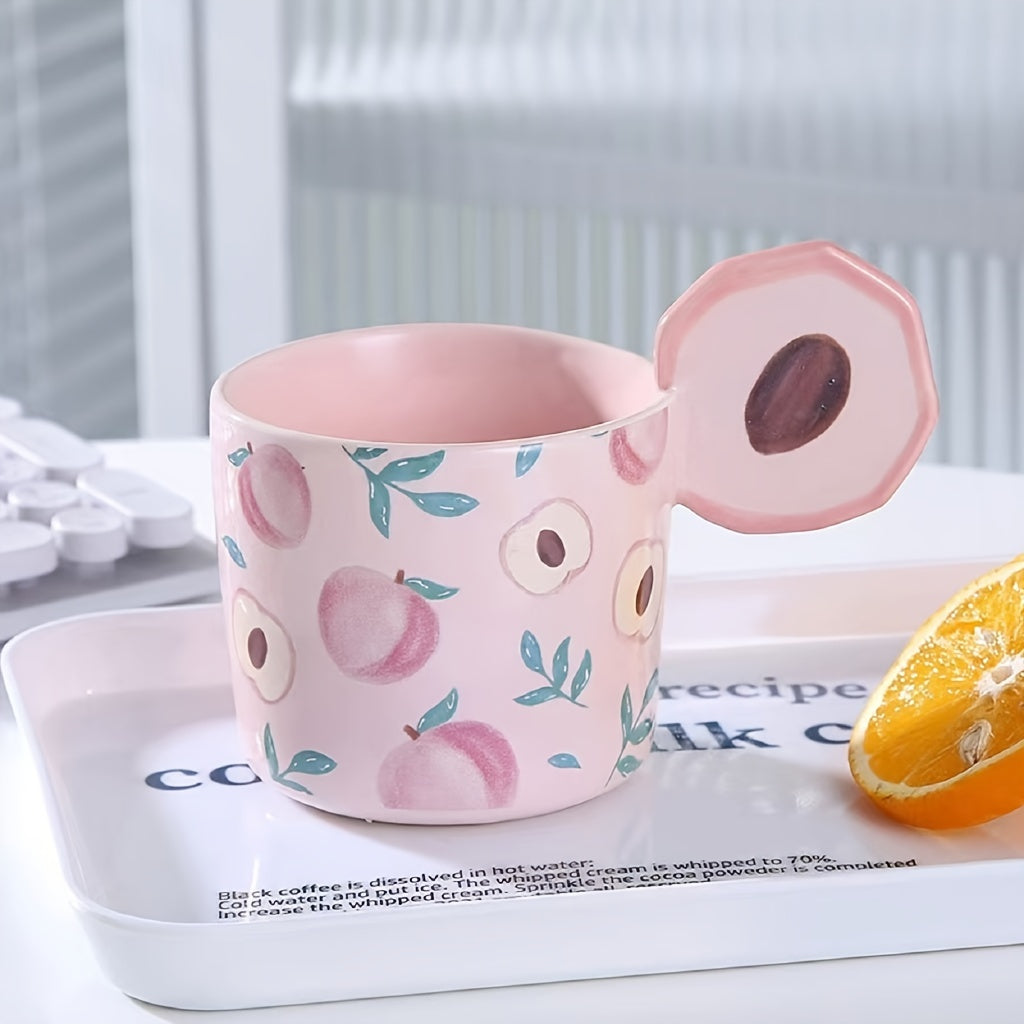 Fruit Mug With Fruit Slice Handle - Yililo