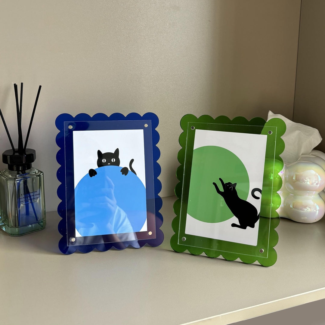 Colourful Scallop Acrylic Picture Frame - Yililo