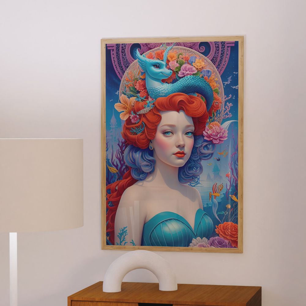 Ariel Princess Inspired Fine Art Wall Print