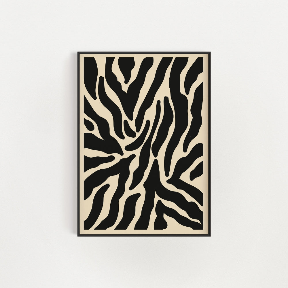 Zebra Print Wall Art Poster