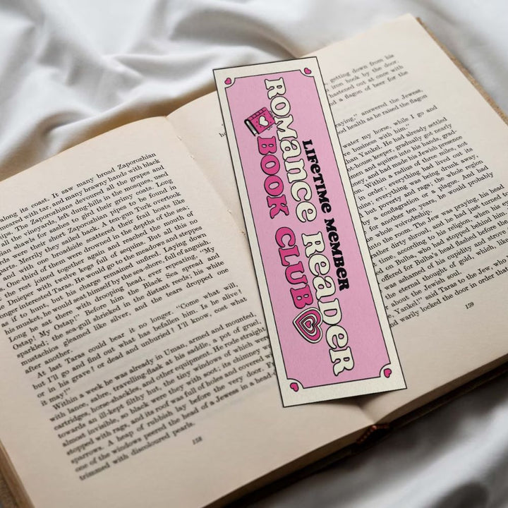 Pink Romance Reader Book Club Cute Bookmark With Tassel - Yililo