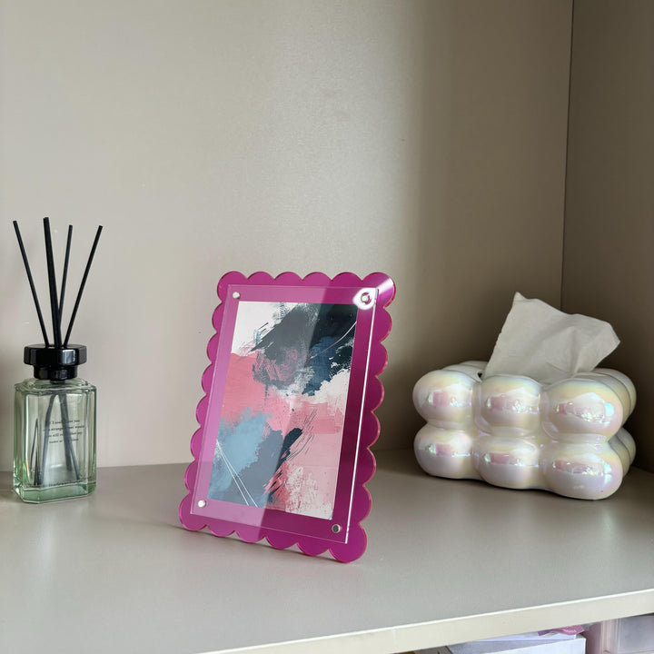 Colourful Scallop Acrylic Picture Frame - Yililo