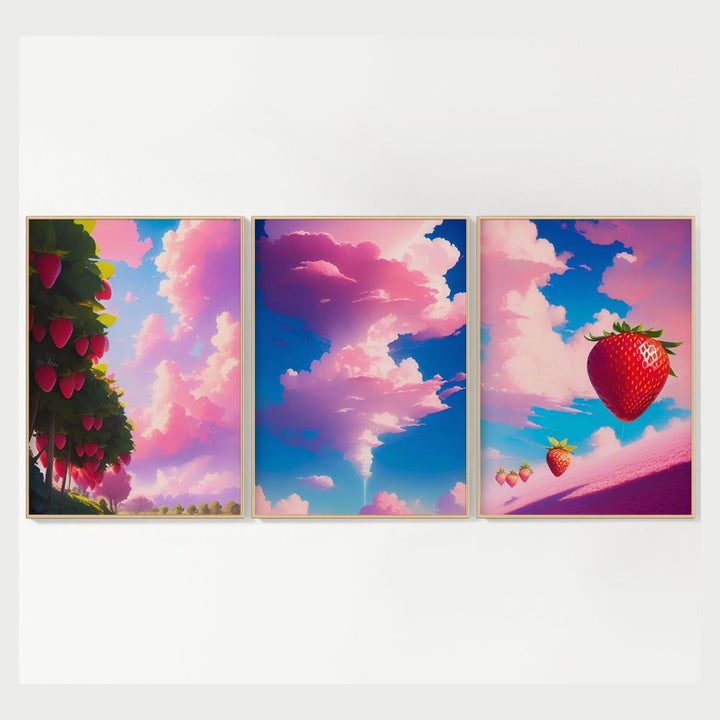 The Pink Cloud Plume Wall Art Poster