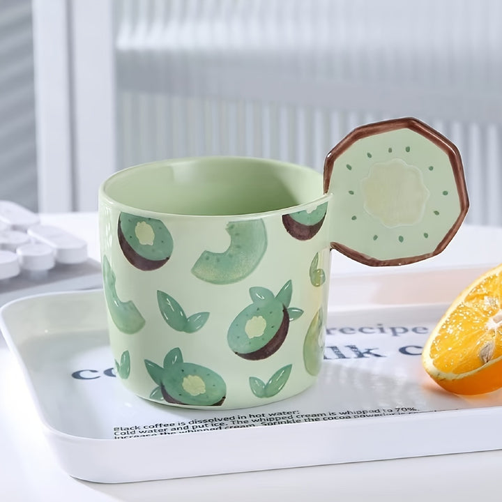 Fruit Mug With Fruit Slice Handle - Yililo