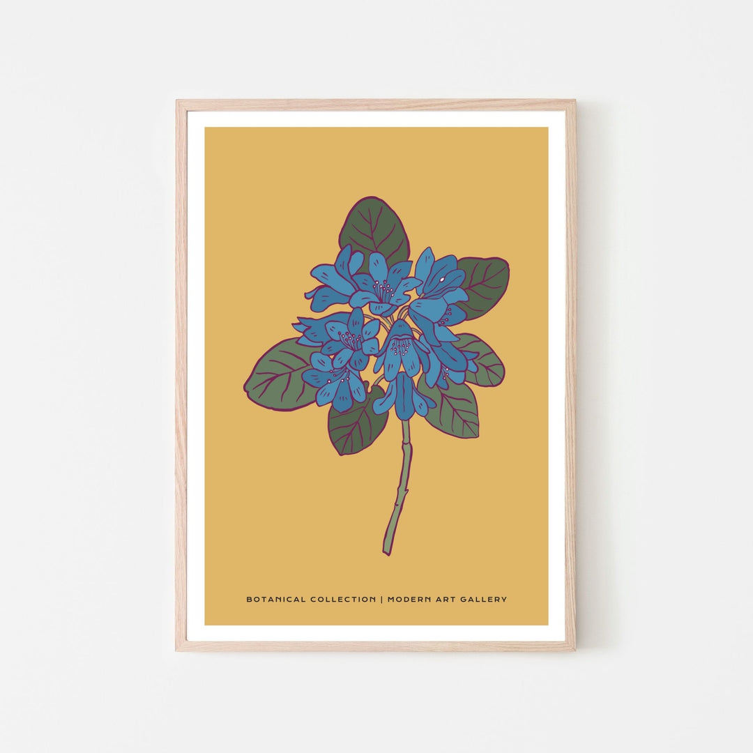 Bold Blue Bouquet Fine Wall Art Print - Yililo