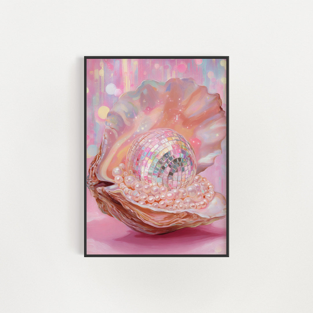 Disco Shell Disco Pearl Shell II – Pastel Digital Wall Art (A1) – Yililo