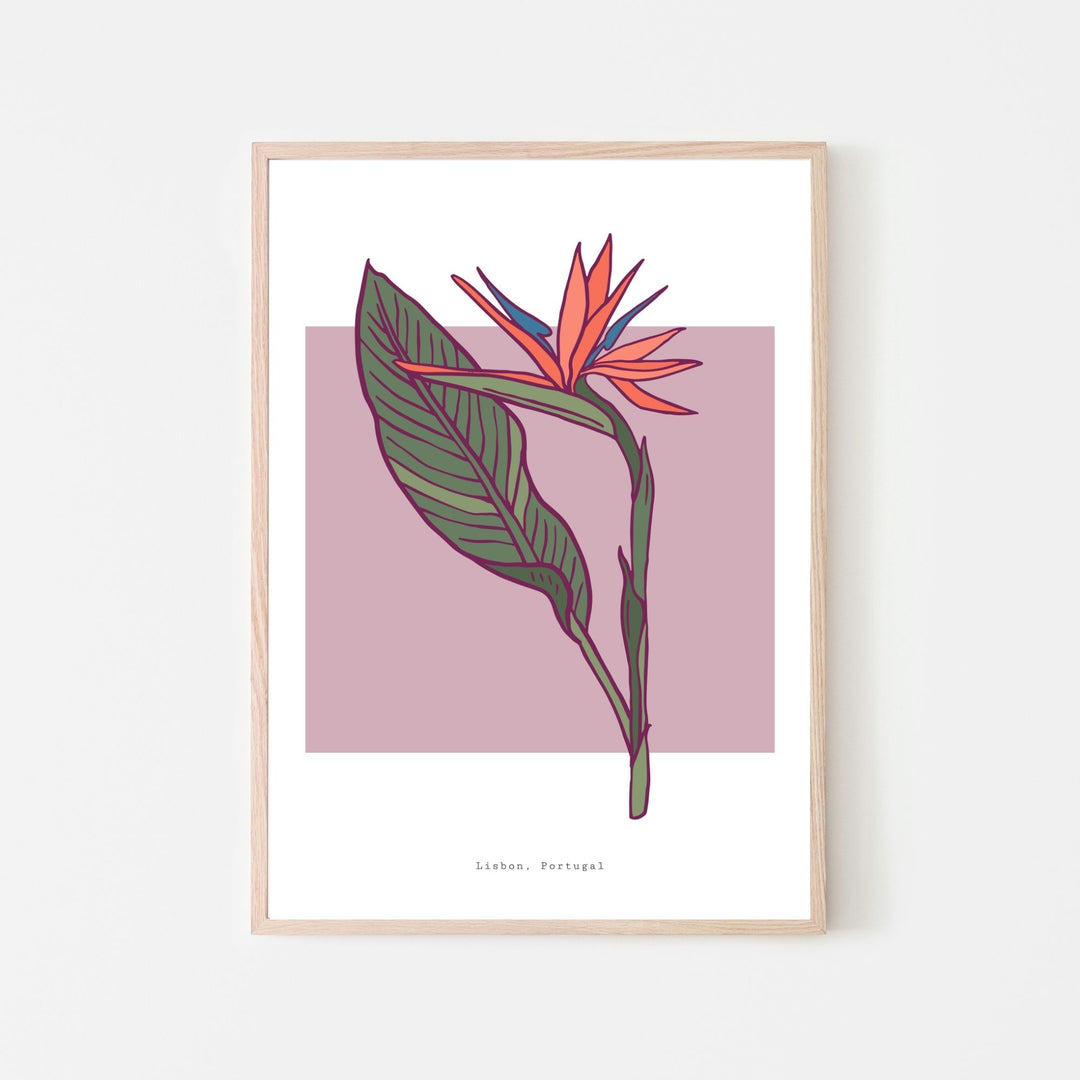 Fuchsia Floral Fine Wall Art Print - Yililo