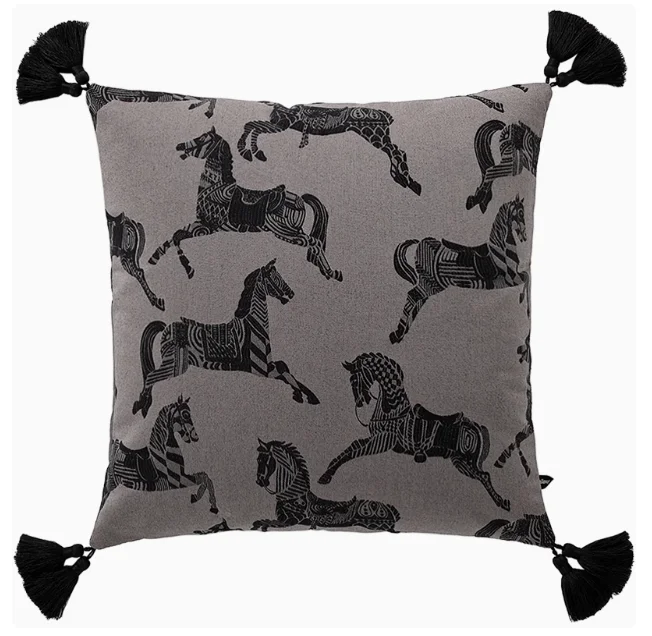 Galloping Horses Cushion Cover - Yililo