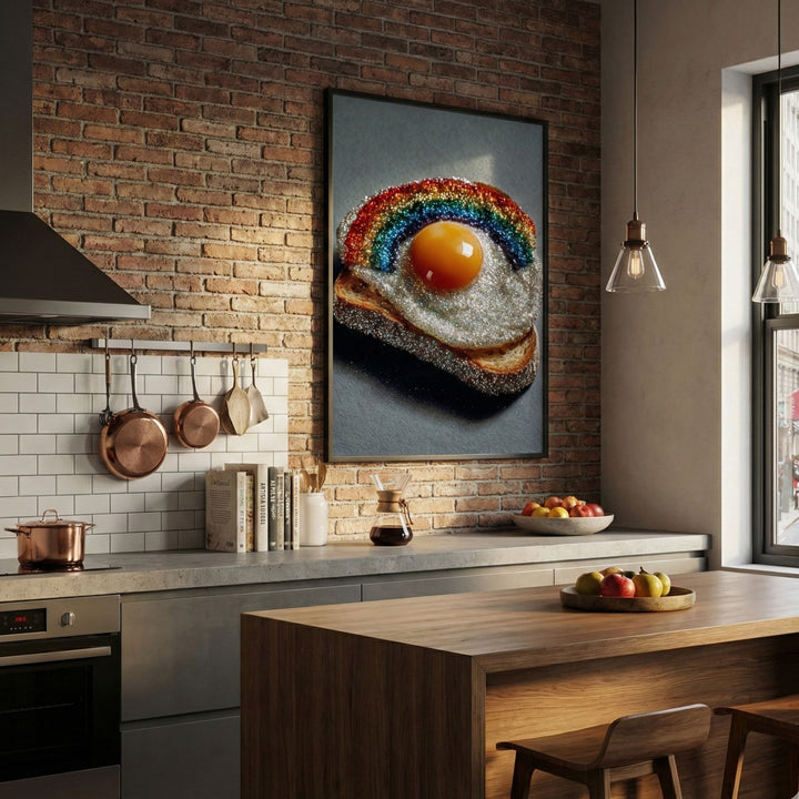 Glitter Rainbow Egg Wall Art – Digital Download