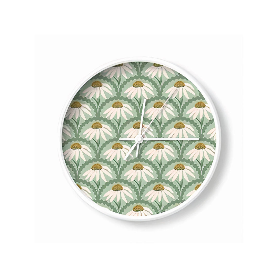 Green Flower Wall Clock - Yililo