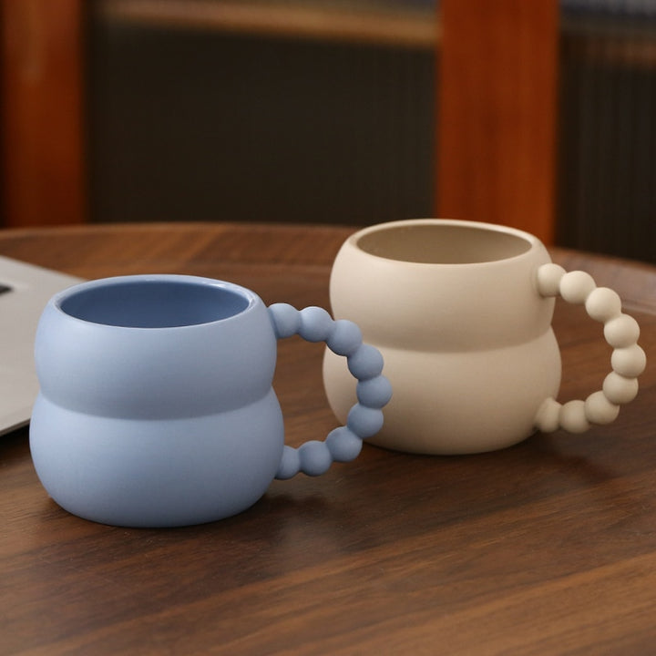 Bubble Mug With Bead Style Handle Nordic Cup - Yililo
