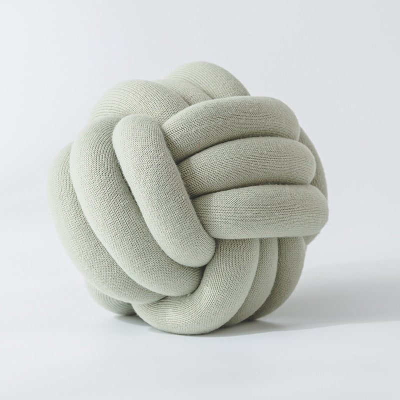 The Big Soft Round Knit Knot Ball Cushion -SALE