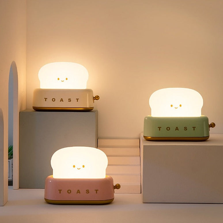 Happy Toast LED Bread Night Light Lamp - Yililo