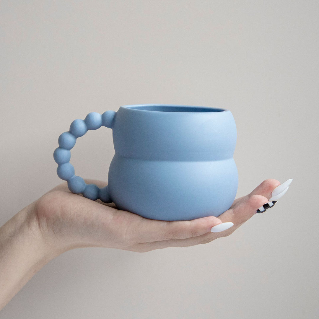Bubble Mug With Bead Style Handle Nordic Cup