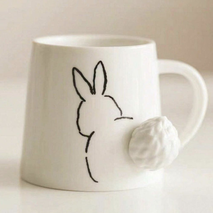 Hoppy Mug Rabbit Silhouette With Tail Cup - Yililo