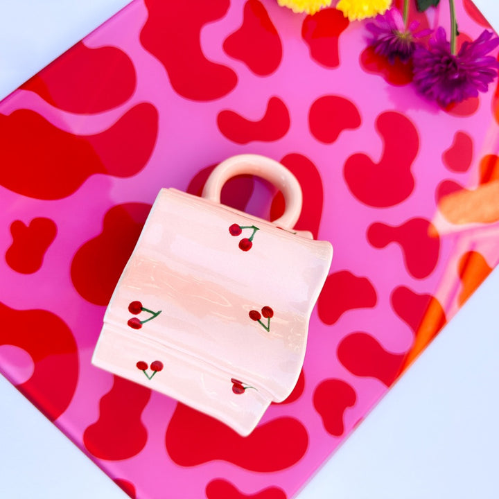 Pink Red Leopard Print Glass Chopping Board - Yililo