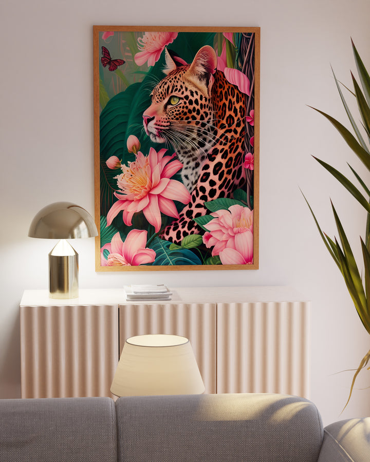 Floral Leopard Flora Fine Art Print - Yililo