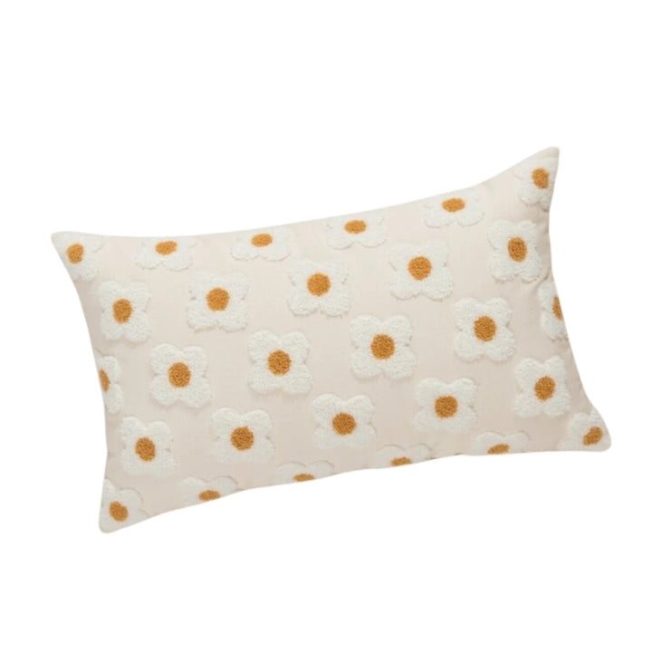 Daisy Embroidered Cushion Cover - Yililo