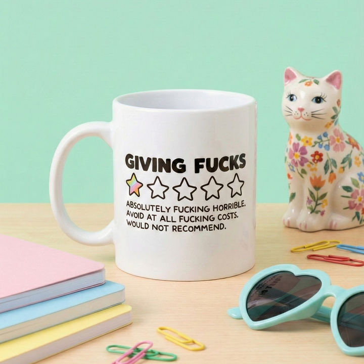 Giving Fucks Funny Rude Mug Cup