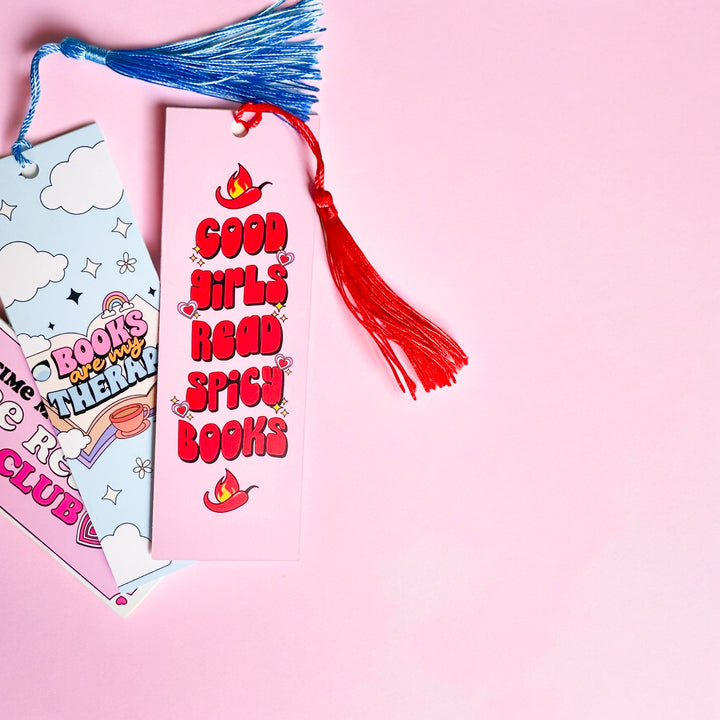 Good Girls Read Spicy Books Bookmark With Tassel