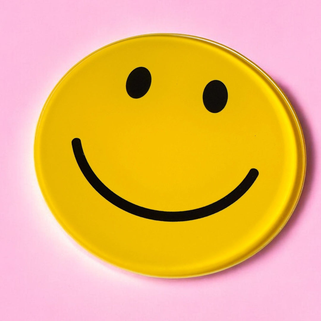 Yellow Smiley Face Coasters