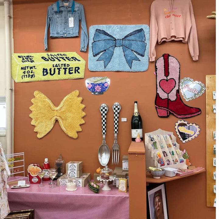 Farfalle Pasta Shape Rug