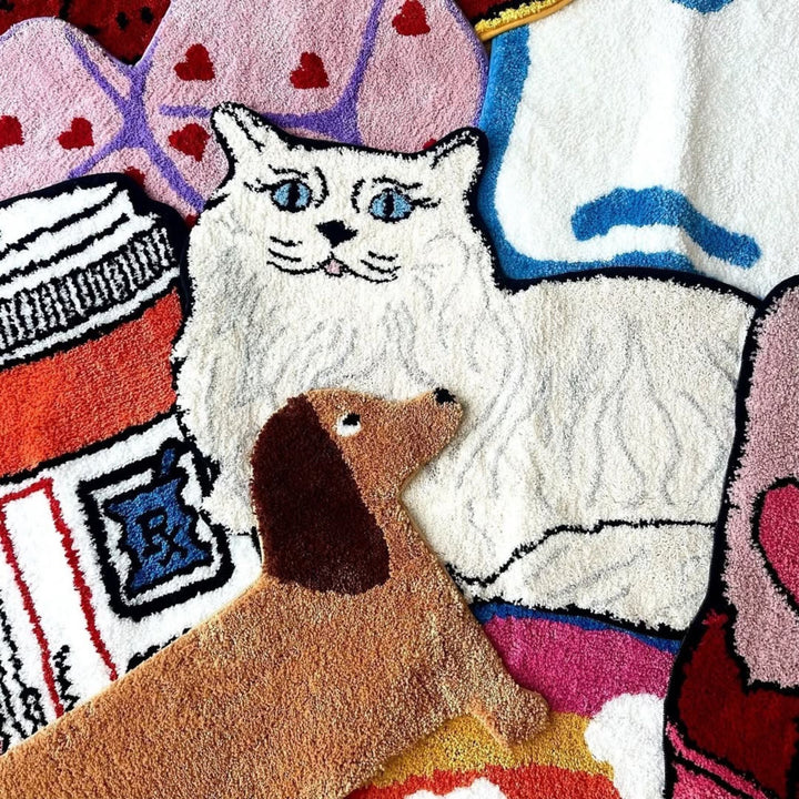 Glam Persian Cat Rug