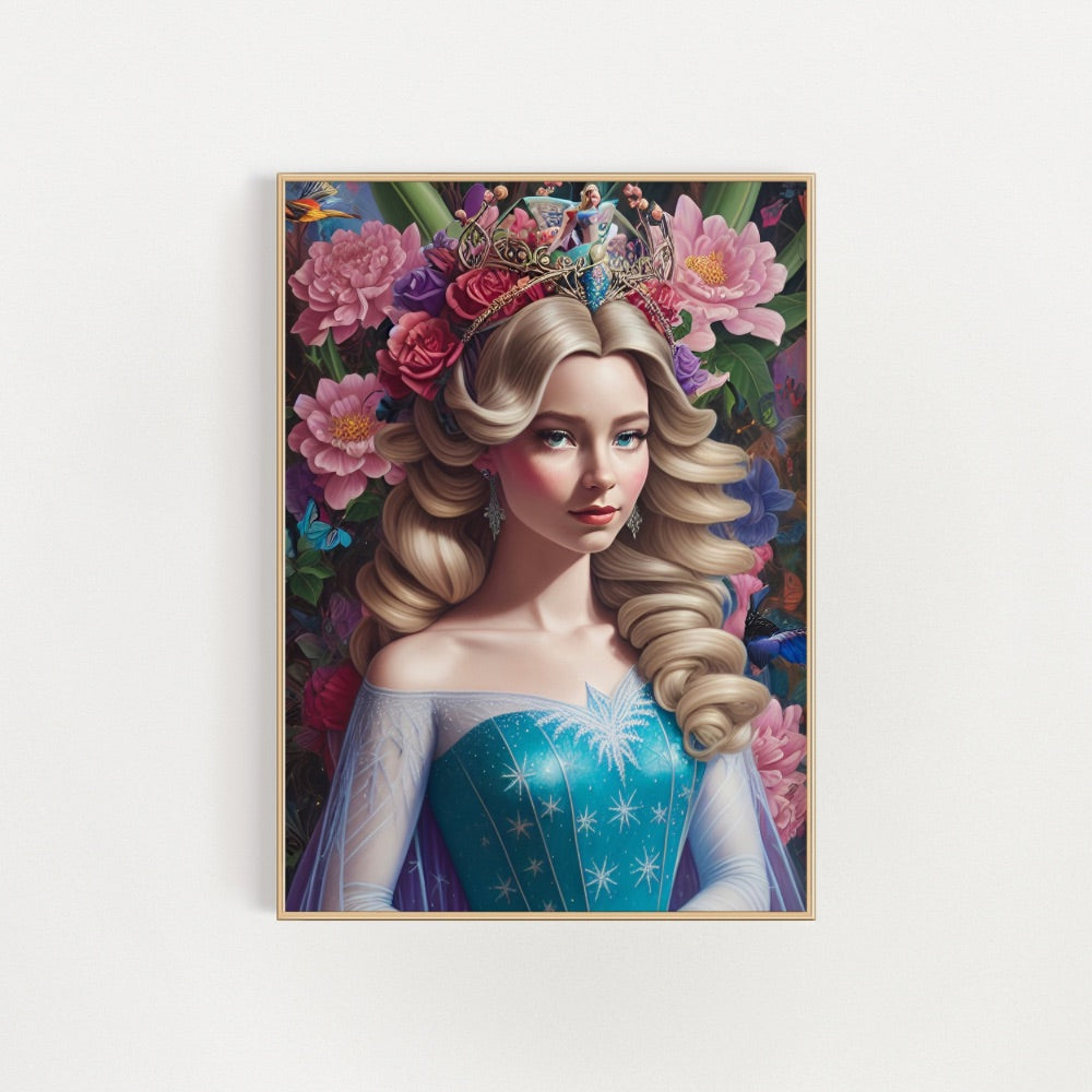 Princess Elsa Inspired Fine Art Wall Print - Yililo