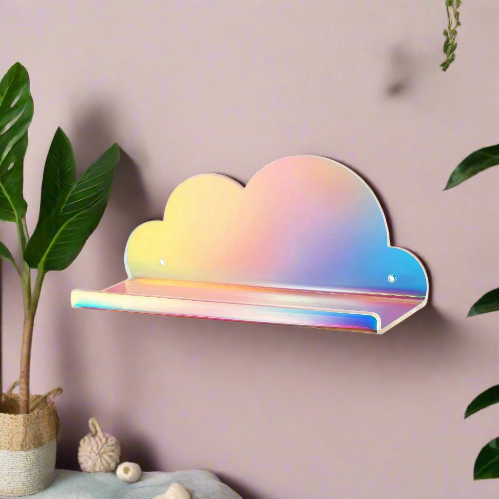 Iridescent Cloud Acrylic Shelf